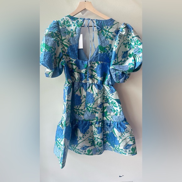 Sugarlips Floral Jacquard Mini Dress Size M - Picture 3 of 7